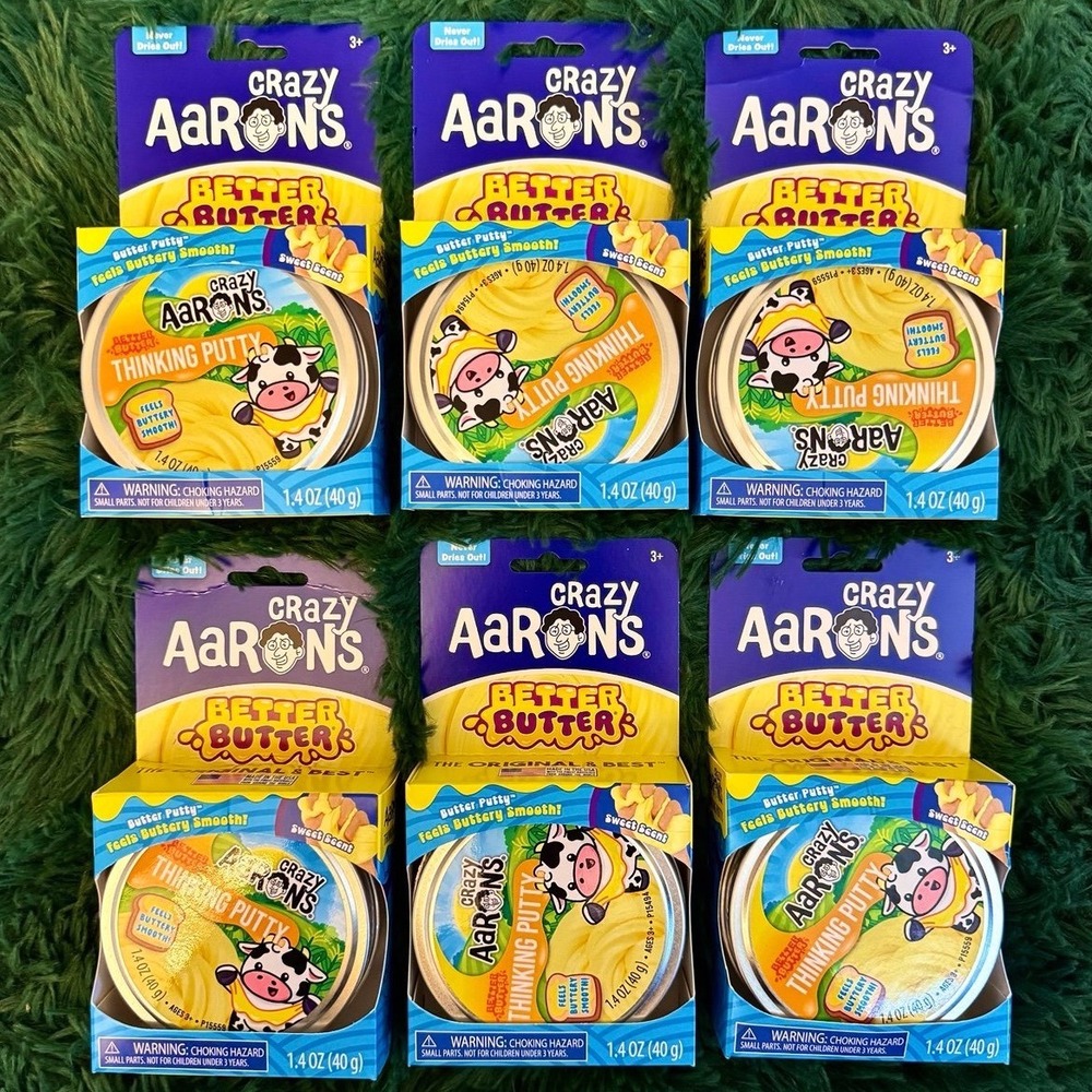 6 Crazy Aaron's Better Butter 3.5 Thinking Tin Squishy